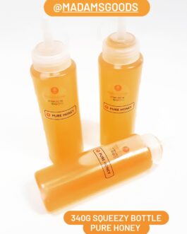 100% Pure Raw Pure honey in a sqeezy bottle – 340g