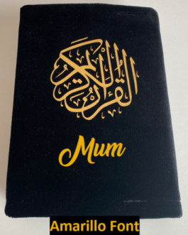 QC Personalised – Quran With Velvet Cover